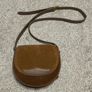 Women’s Quince Italian Suede Saddle Bag